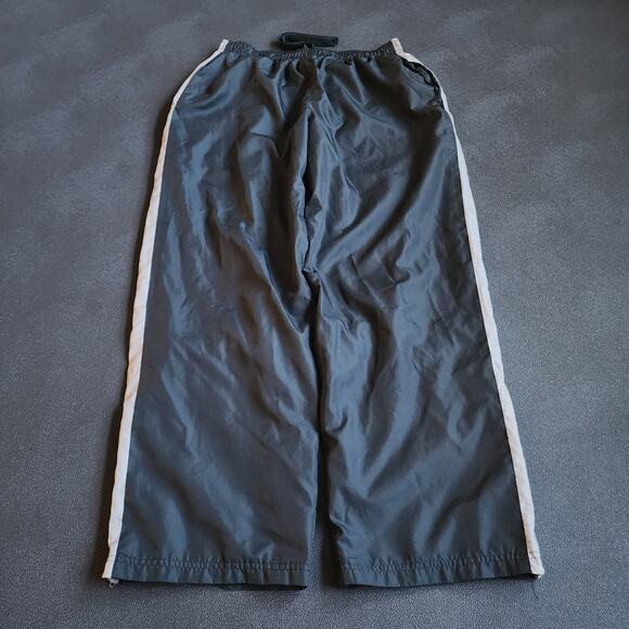 Y2K Nike Like Grey Track Nylon Sweatpants Large - Picture 1 of 10